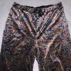 Chic velvet boho pants